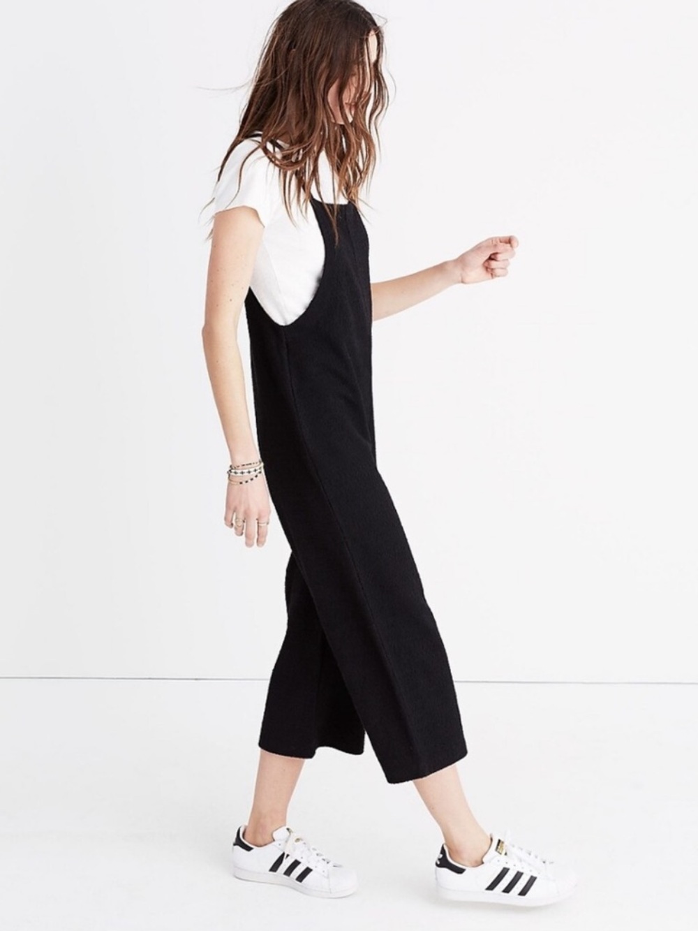 Madewell Knit Wide-Leg Overalls